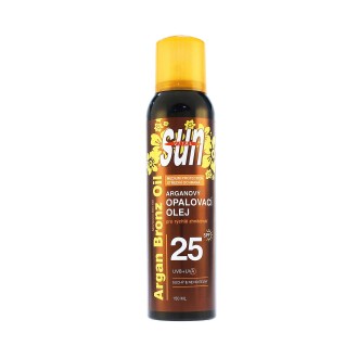Vivaco Sun Vital száraz napvédő olaj bio argánolajjal SPF 25 150 ml
