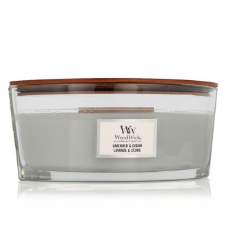 WoodWick Ellipse gyertya illatgyertya Levendula és cédrus 453,6 g