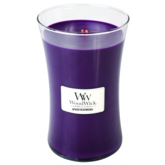 WoodWick Fűszeres szeder illatgyertya fakanállal 609,5 g