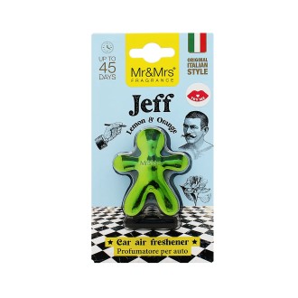 Mr&Mrs Fragrance Jeff Citrom és narancs autóillatszer
